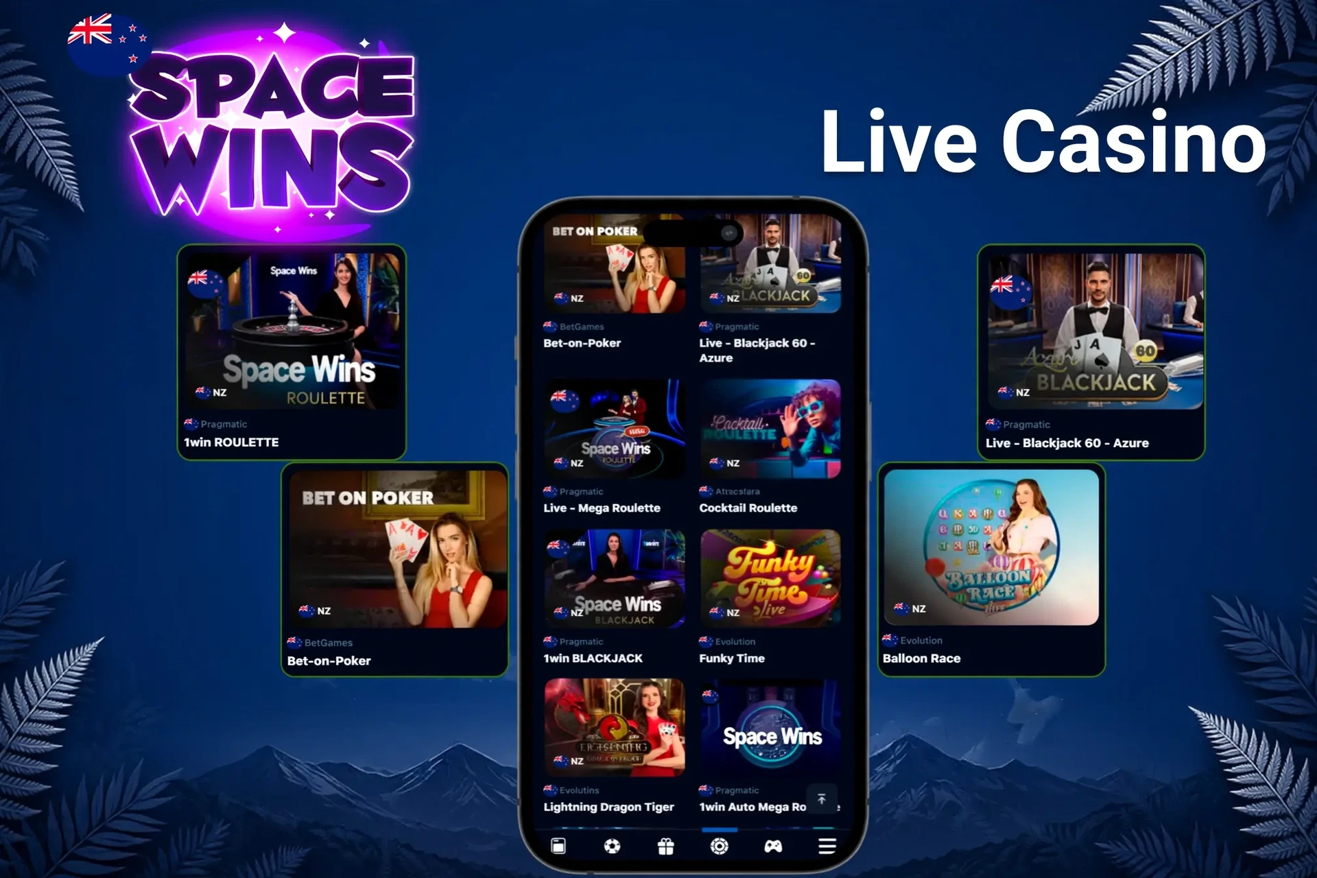 Live dealer tables and classic live games showcased on mobile and desktop